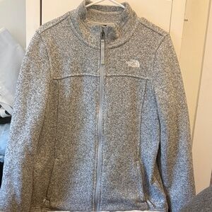 The North Face Heathered Gray Zip-Up Jacket
